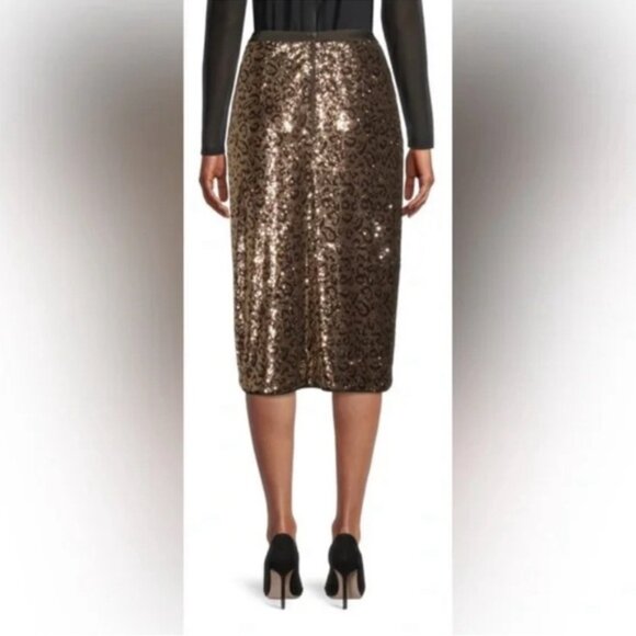 NWT Tahari Sequin Embellished Midi-Skirt - Picture 2 of 14